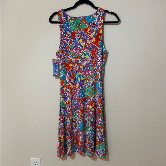 NWT Ralph Lauren Lauren Beach Multicolor Sleeveless Dress - Picture 6 of 6